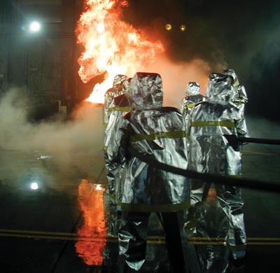 消火作業訓練