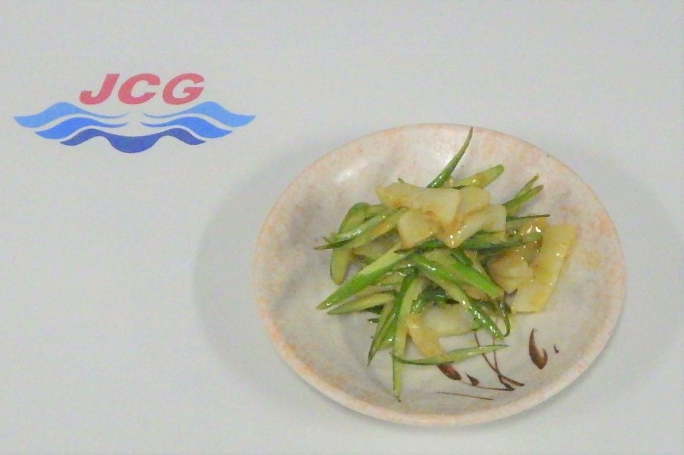 ニンニクの芽とほたてのカレーソテー