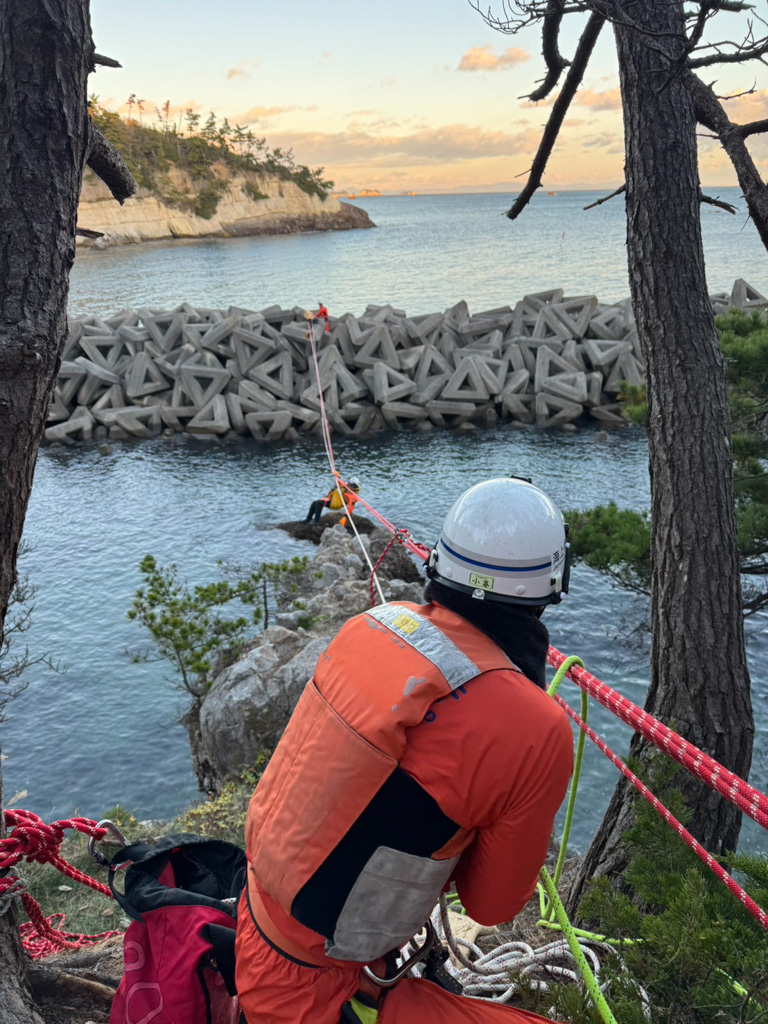 松島の地形を活かした訓練