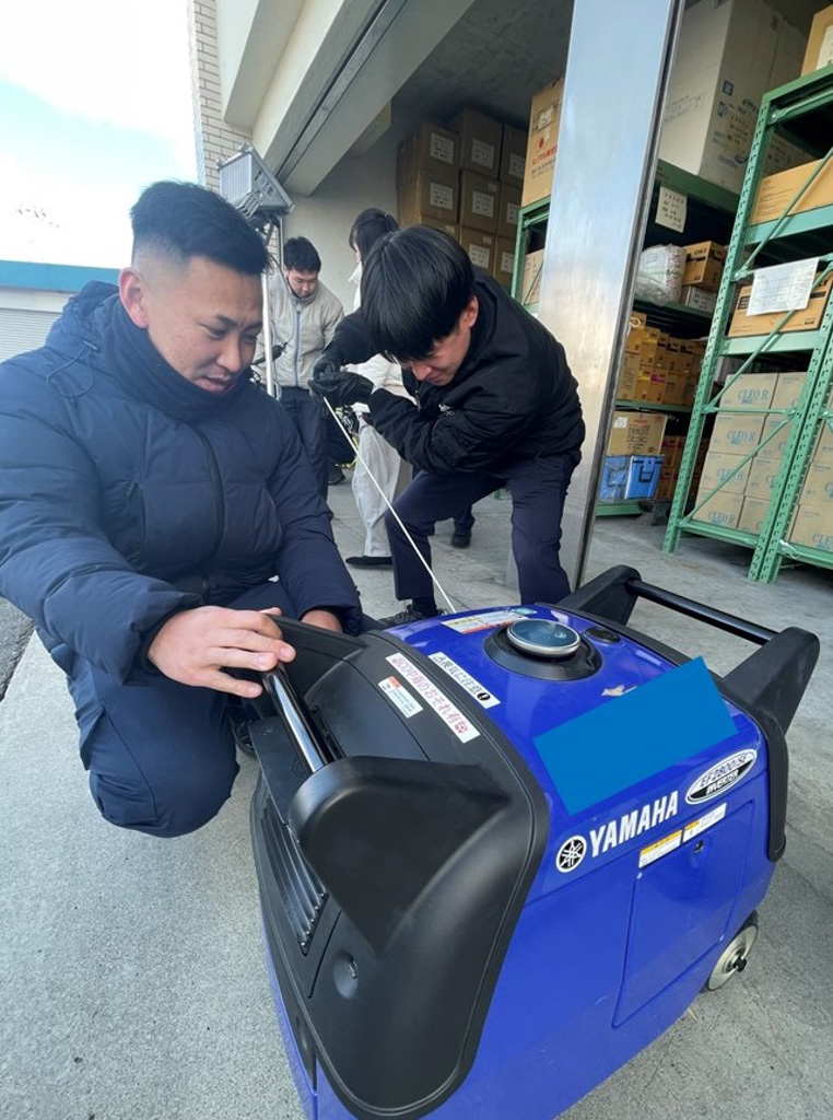 発電機の始動体験