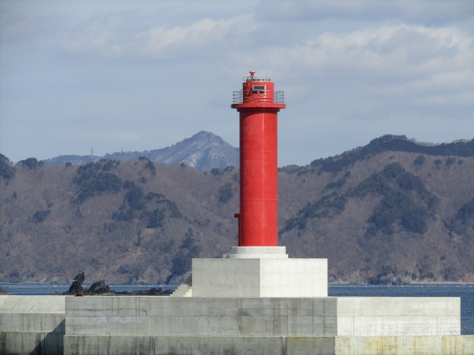 釜石港湾口北防波堤灯台画像