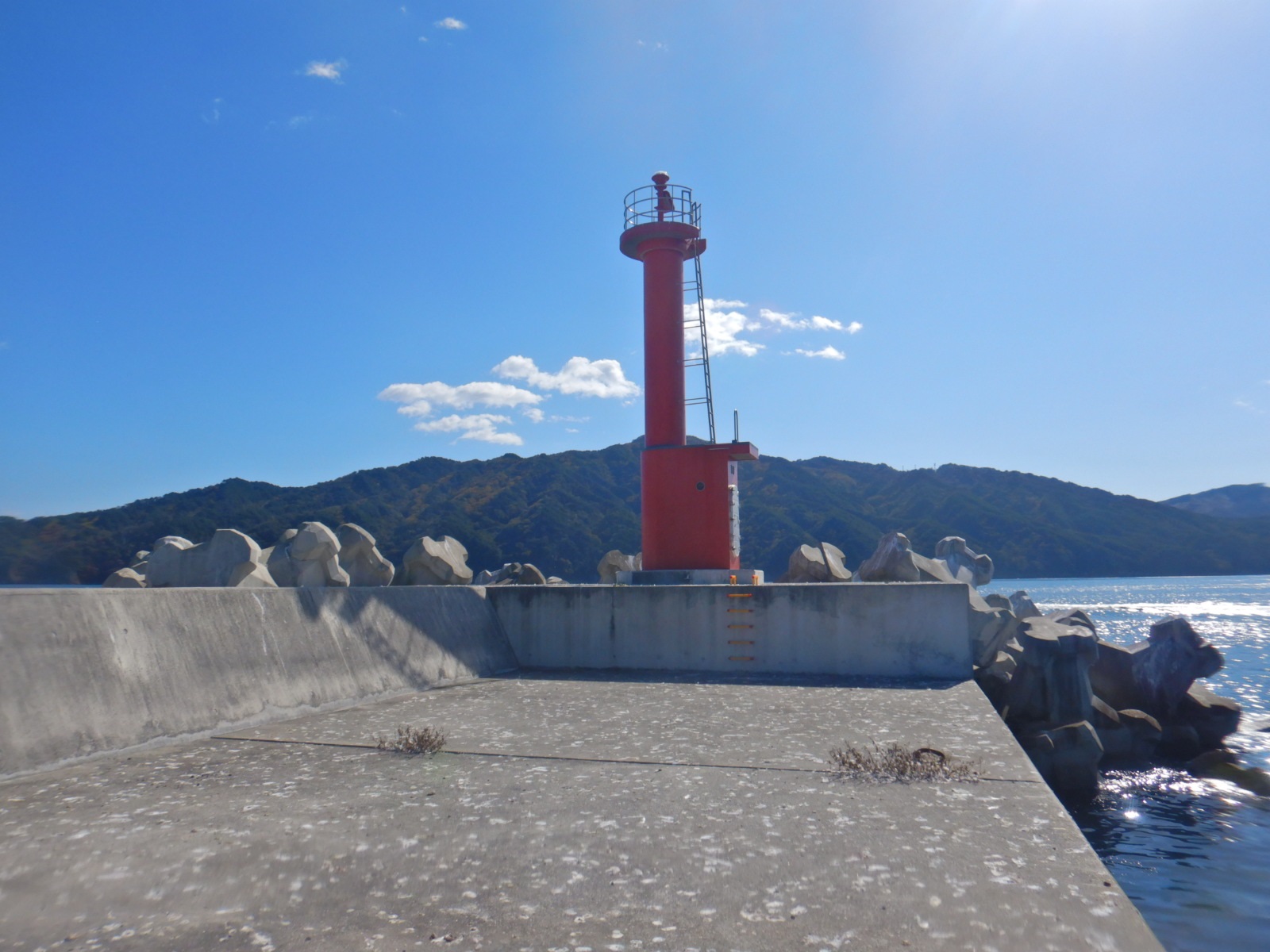 宮古港竜神崎防波堤南灯台画像