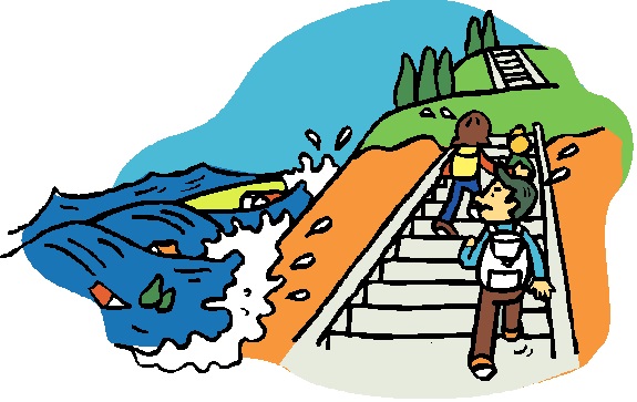 すぐに避難する