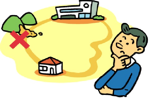 避難場所と経路を確認する