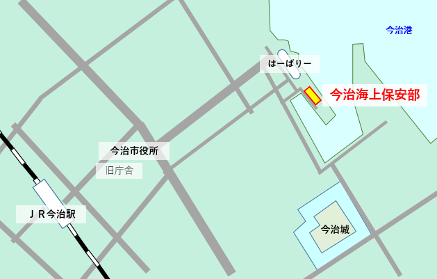 今治海上保安部の住所地図画像