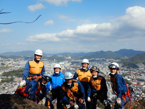 潜水士の集合写真