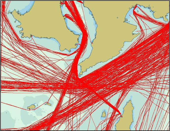 ���ݕ��ɖ��ՂȂ��Ԑ����\������Ă���}