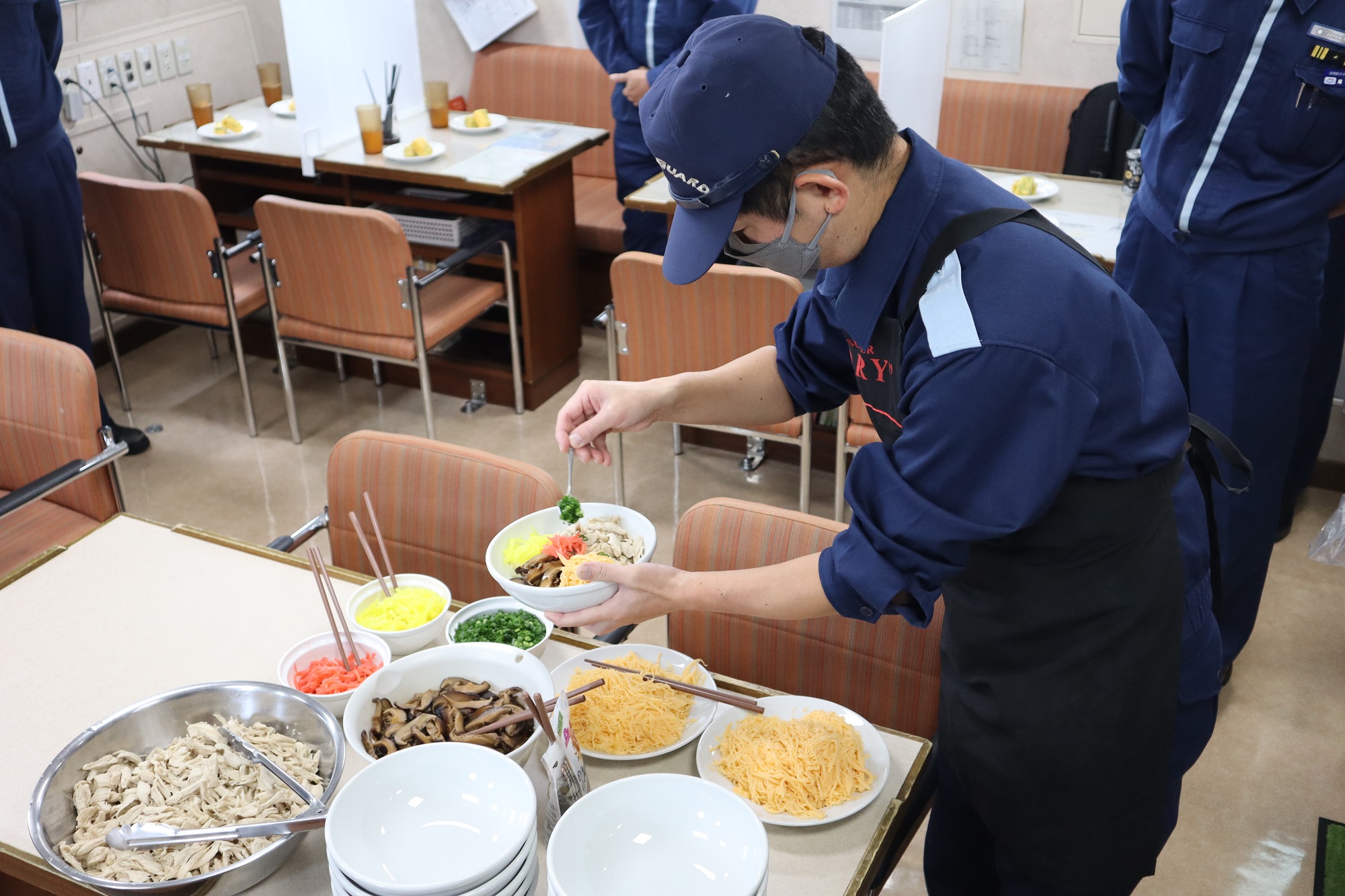 盛り付けの状況