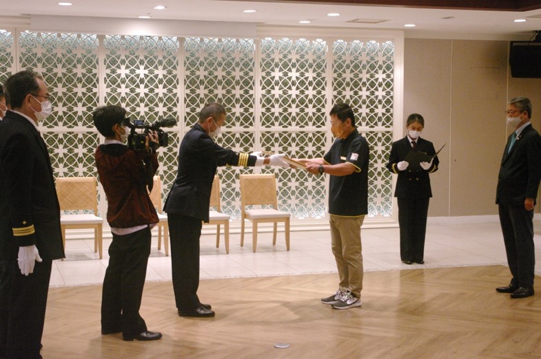 感謝状贈呈式の様子