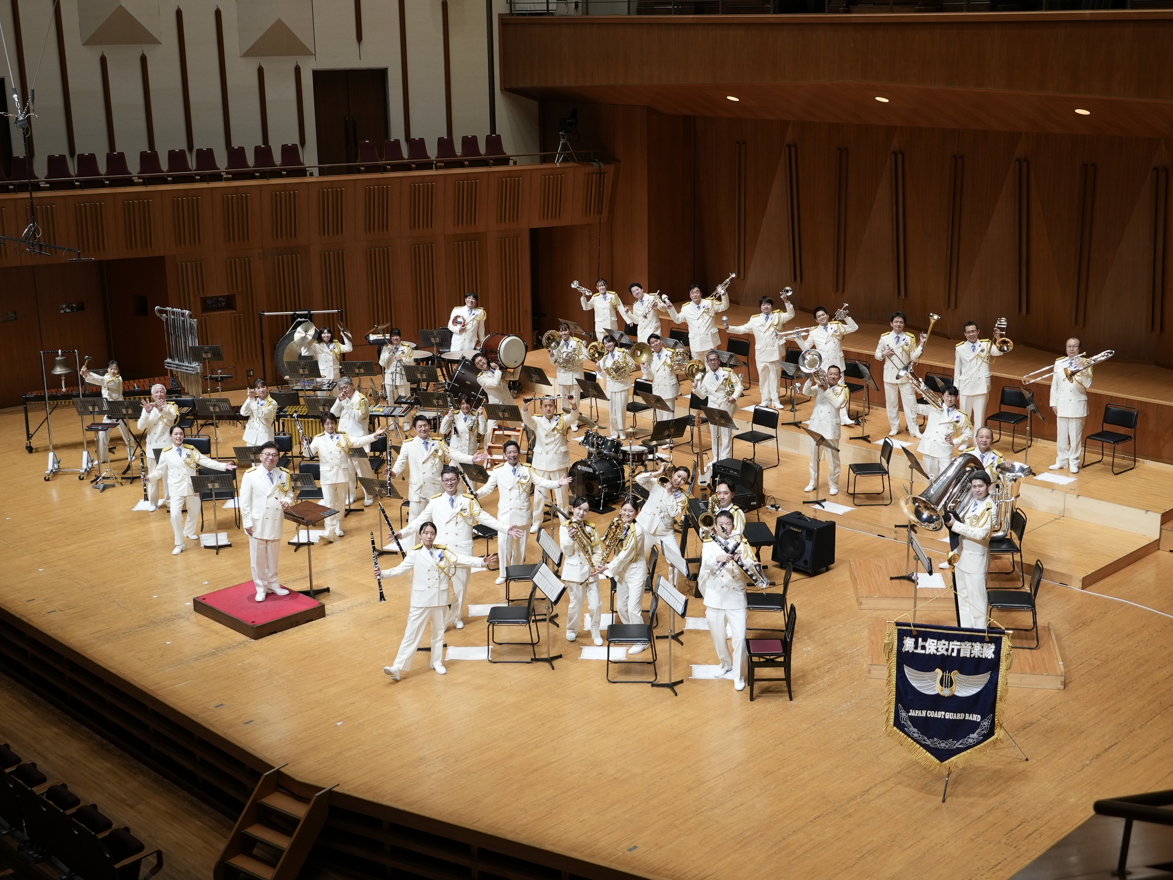 海上保安庁音楽隊の集合写真