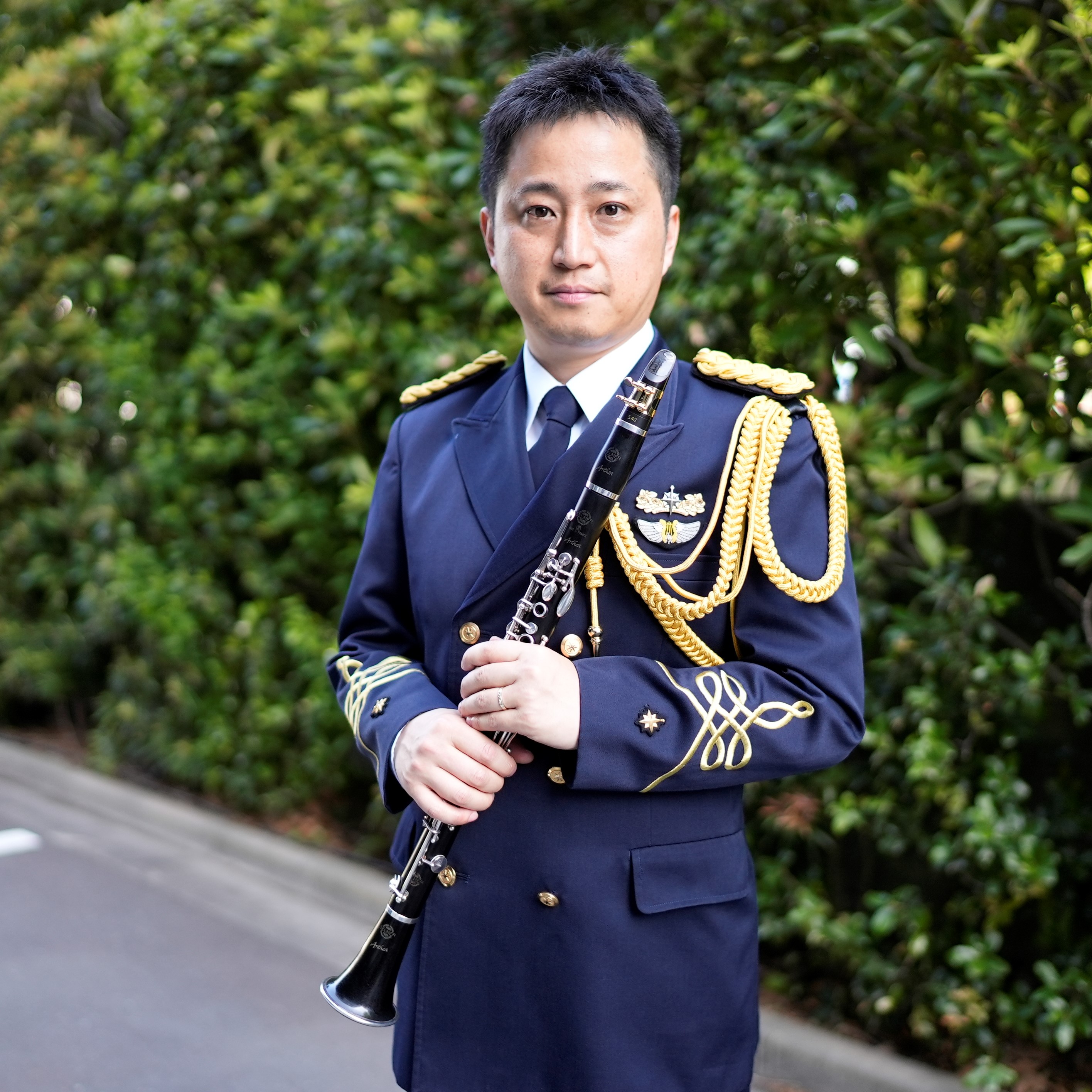古谷音楽隊長の写真