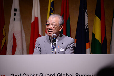 Yohei Sasakawa giving the opening address 2