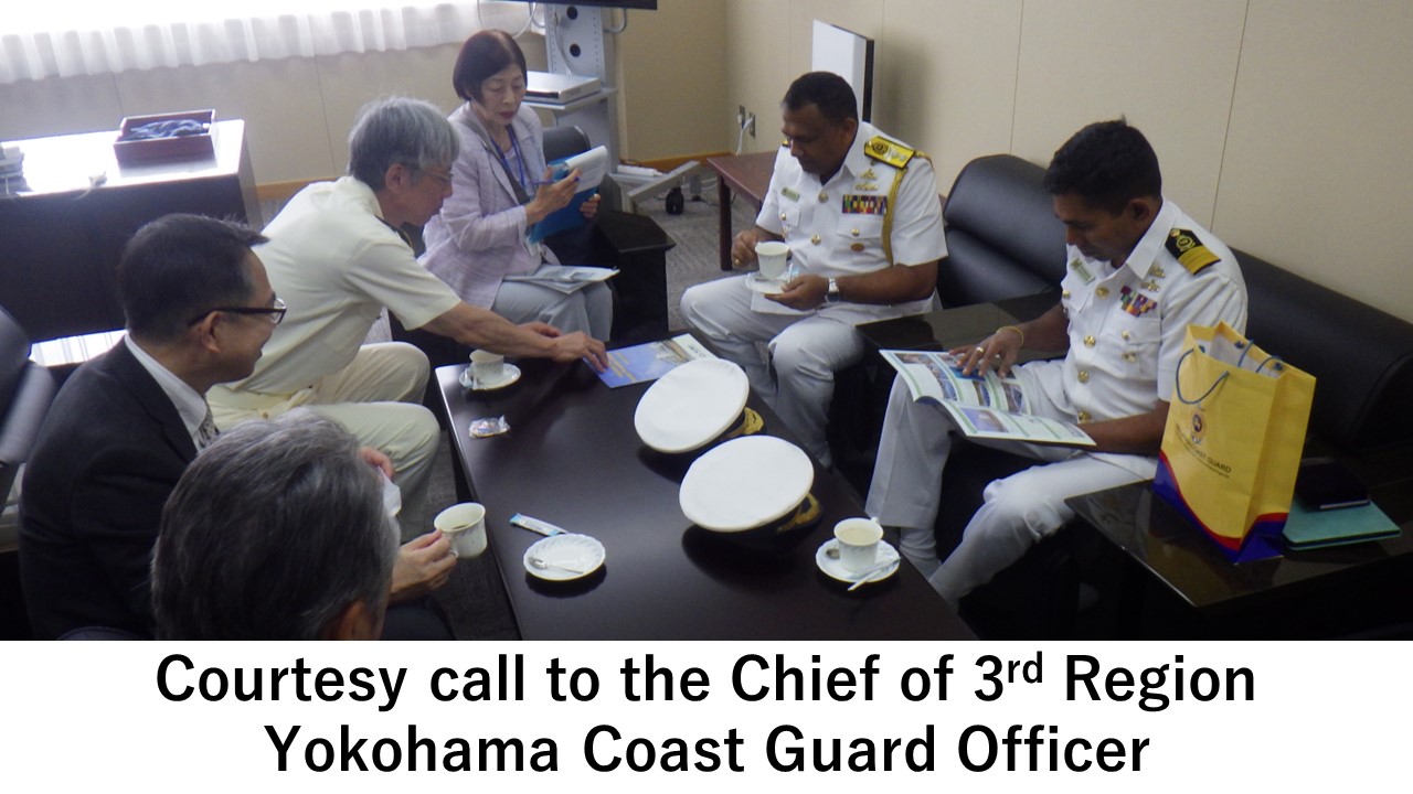 Courtesy call to the Chief of 3rd Region Yokohama Coast Guard Officer