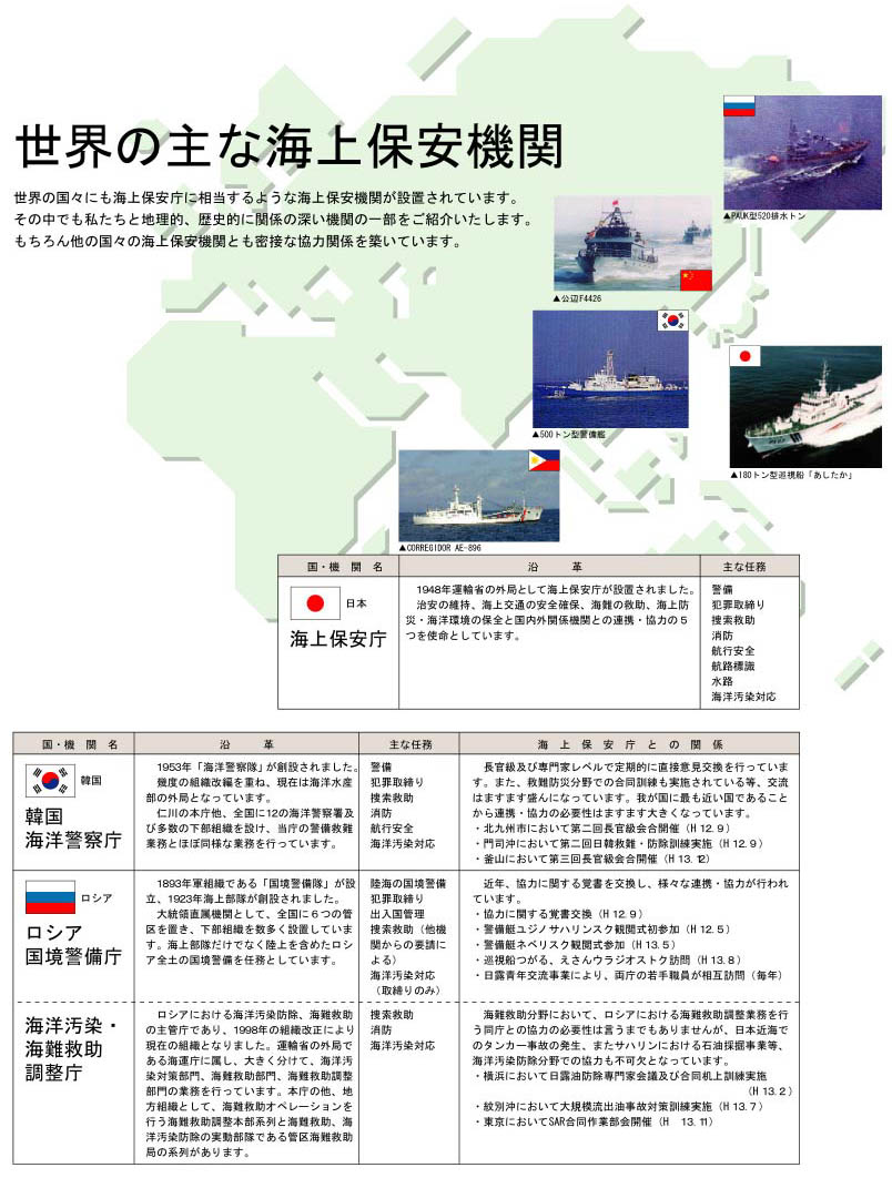 ���E�̎�ȊC��ۈ��@�ց@���{�A�؍��A���V�A