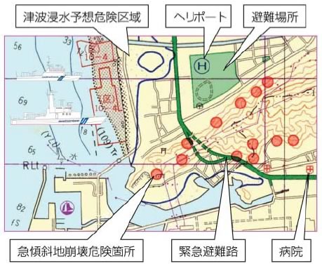 沿岸防災情報図