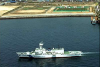 臨海部キャンプ地の警戒