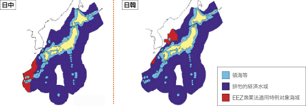 EEZ���Ɩ@�K�p����ΏۊC��}