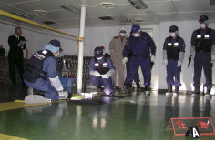 現場鑑識技能訓練の様子(1)