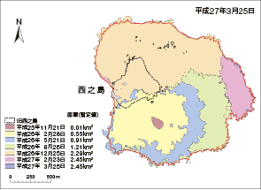 �V���Ɍ`�����ꂽ���n�����̌`��ω��̗l�q