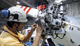 夜間の整備状況