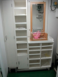 女性職員の声を取り入れた巡視船艇の設備(改良事例)