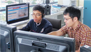 JICA���ƂƂ��ĊC���ʊǐ��Ɋւ���Z�p�x�����s���E��