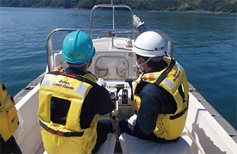 搭載艇操船訓練