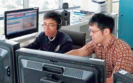 JICA���ƂƂ��ĊC���ʊǐ��Ɋւ���Z�p�x�����s���E��