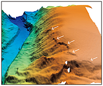 �x�R�p�ɂ�����Ζʕ���̍��Ձ��n�k��