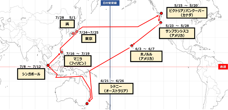 令和8年度 海上保安大学校 練習船いつくしま遠洋航海 | 海上保安庁