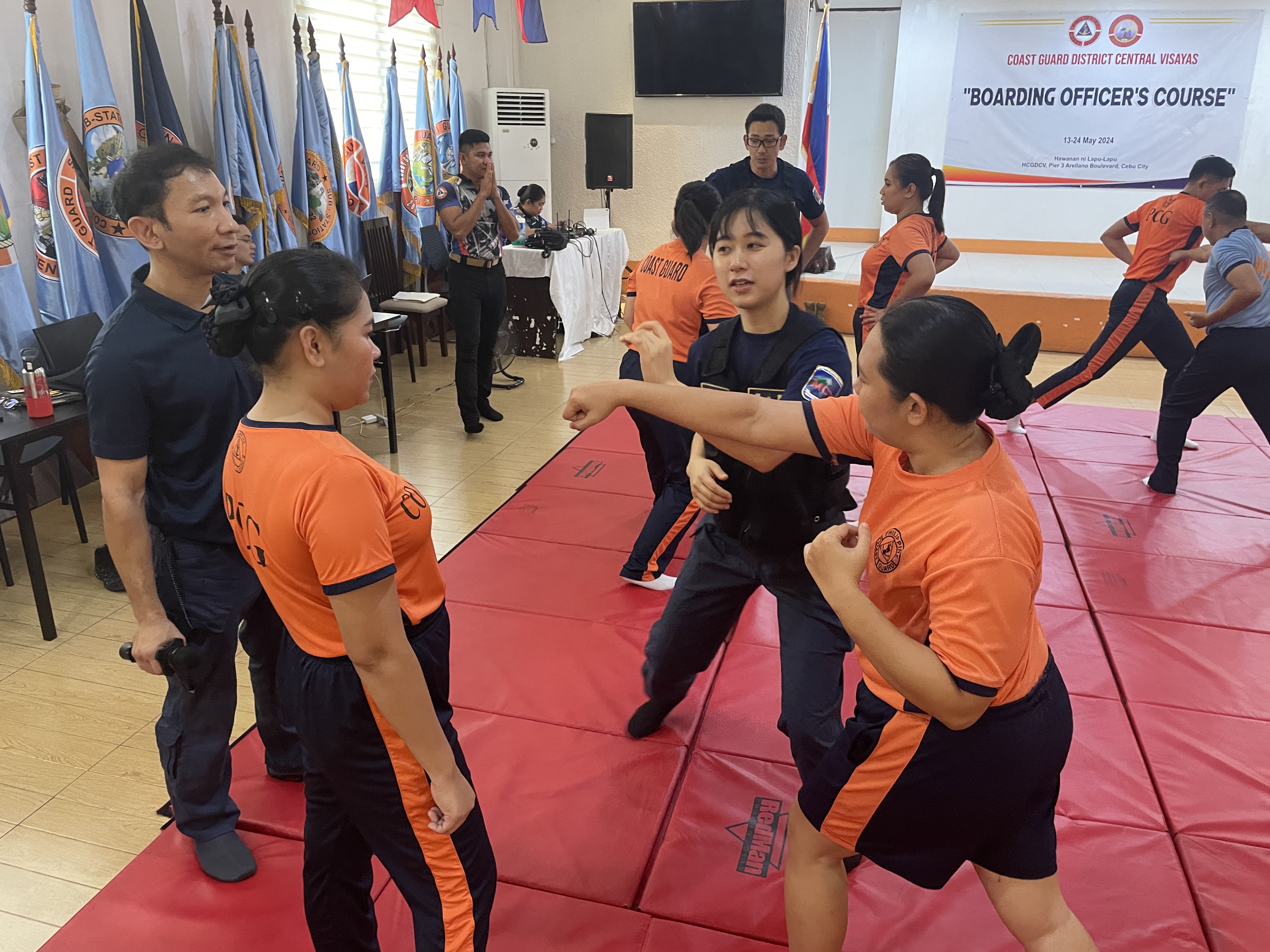 受け当て身の指導