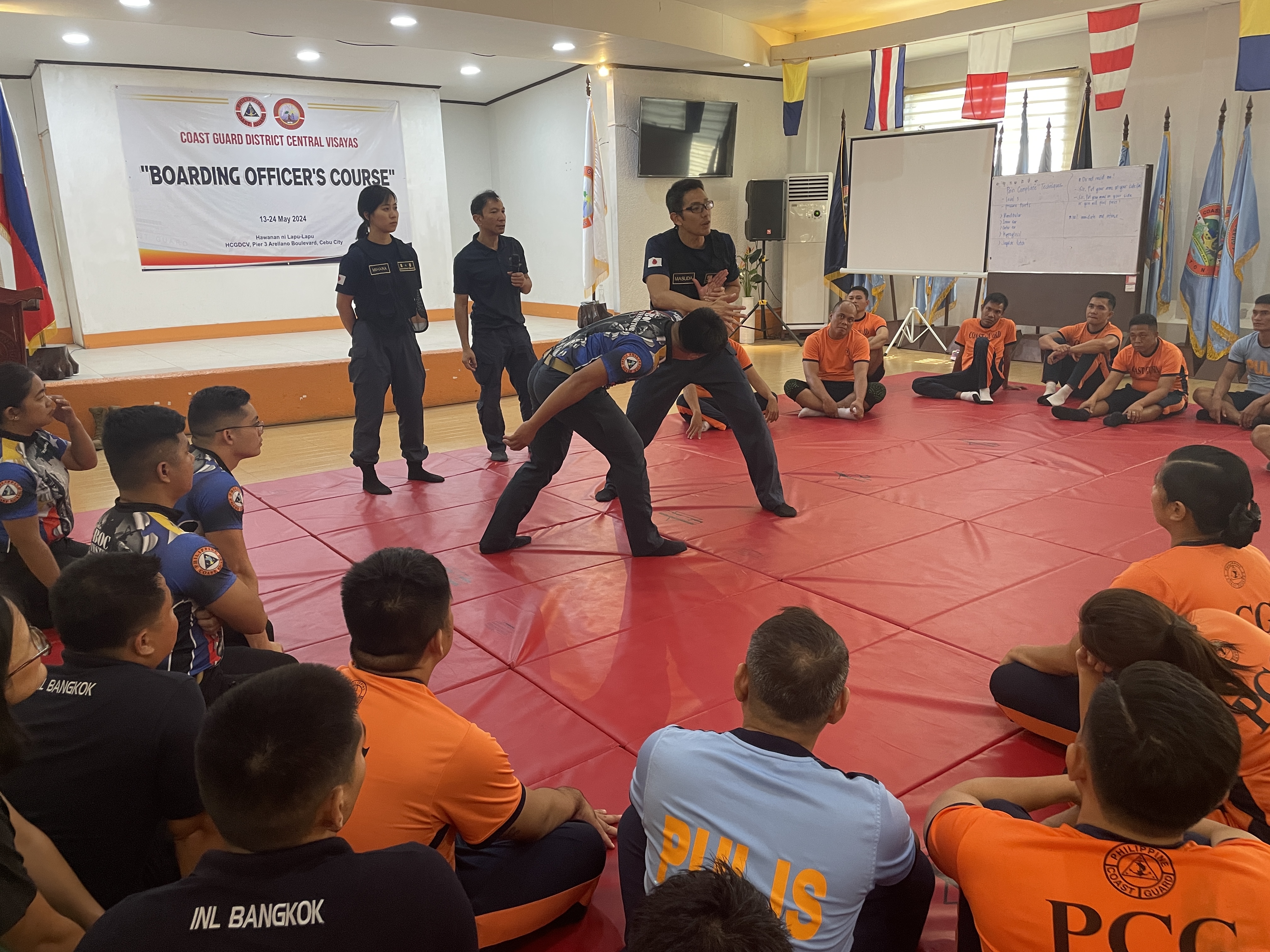 肘押さえの説明