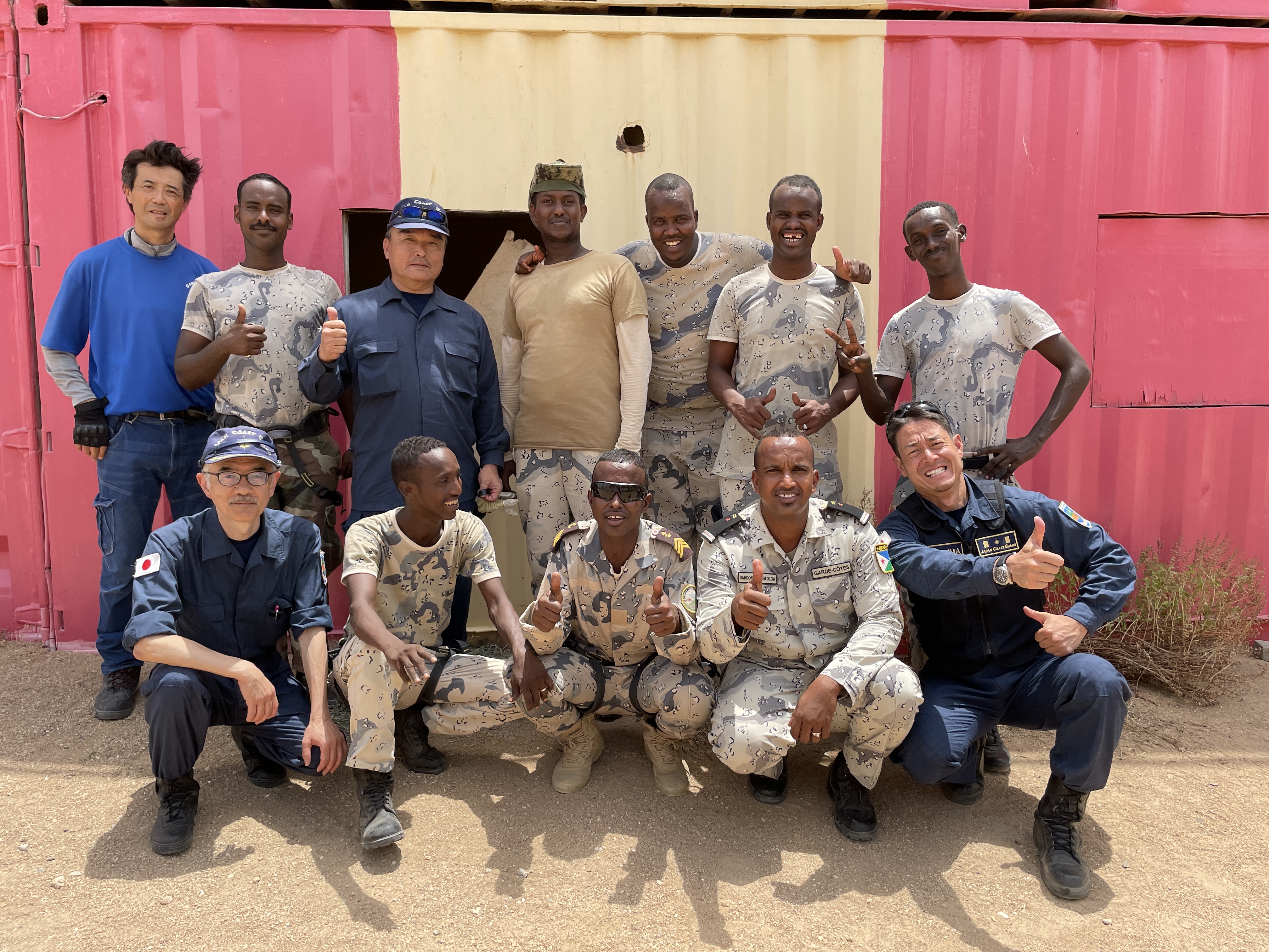 訓練参加者との集合写真 訓練参加者との集合写真