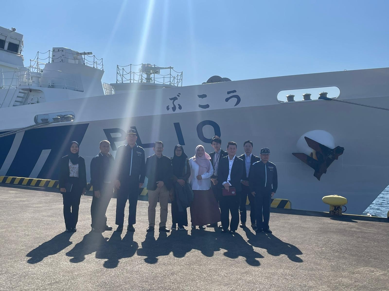 巡視船ぶこうの視察