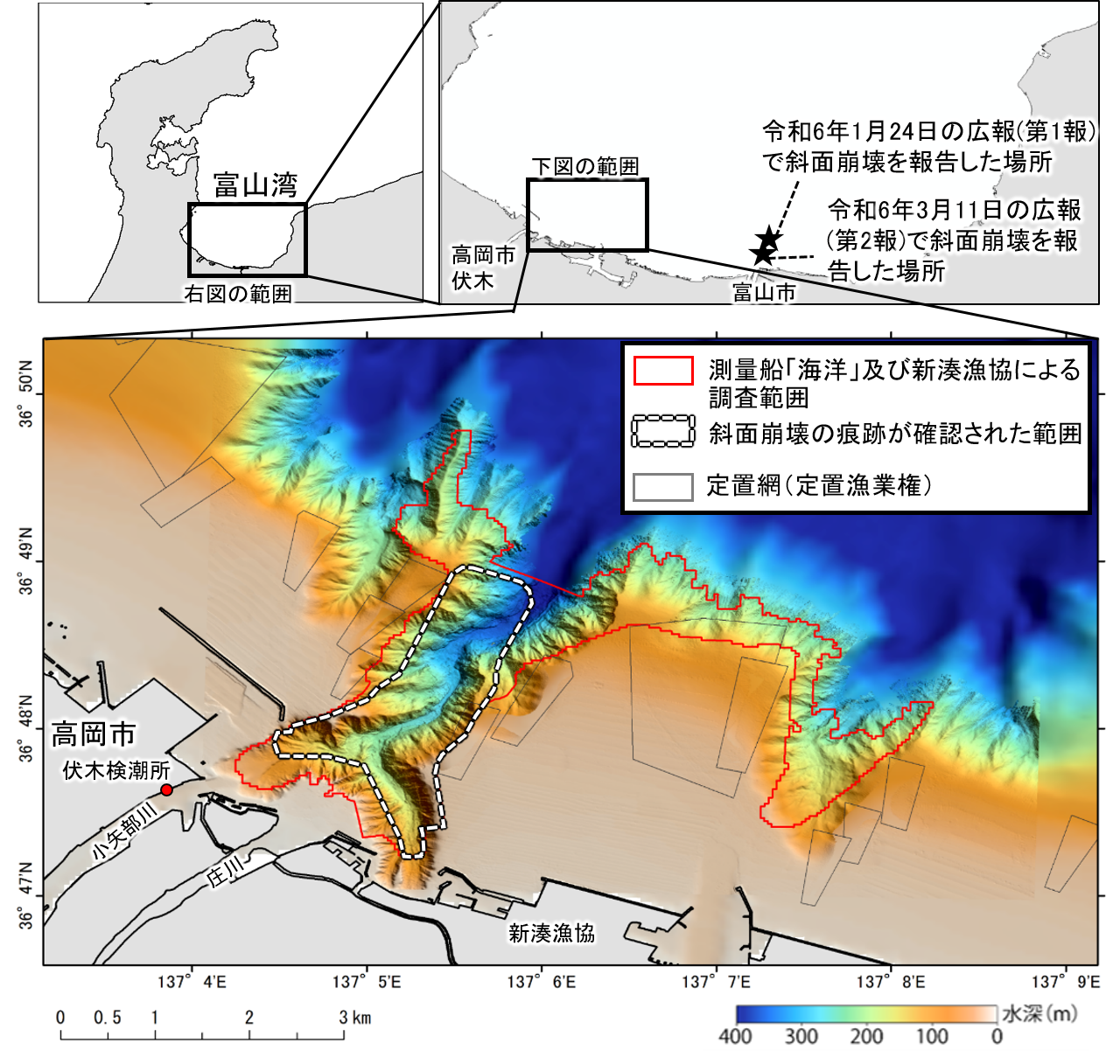 図1　伏木沖の調査範囲