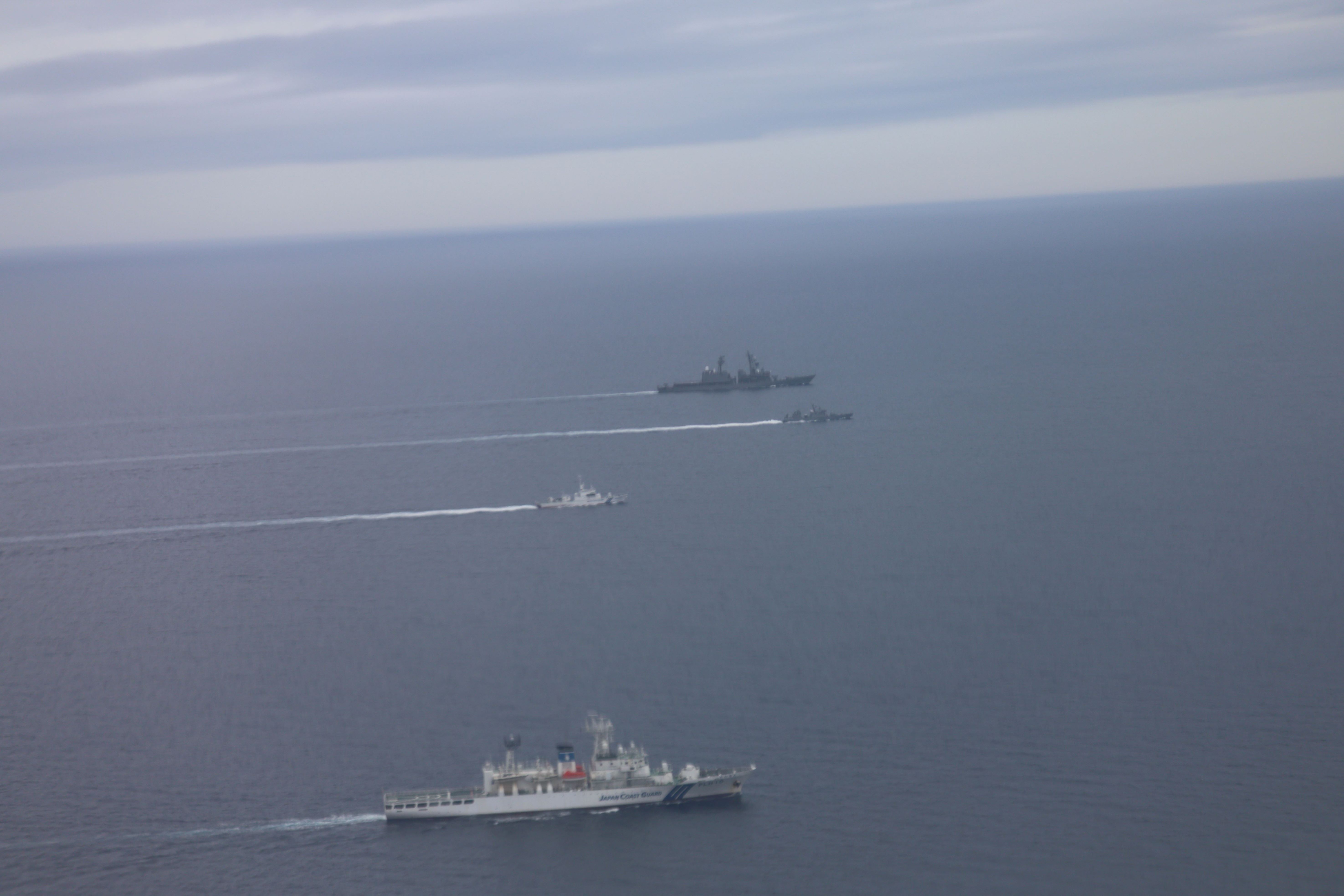 海上自衛隊との合同訓練の様子 海上自衛隊との合同訓練の様子