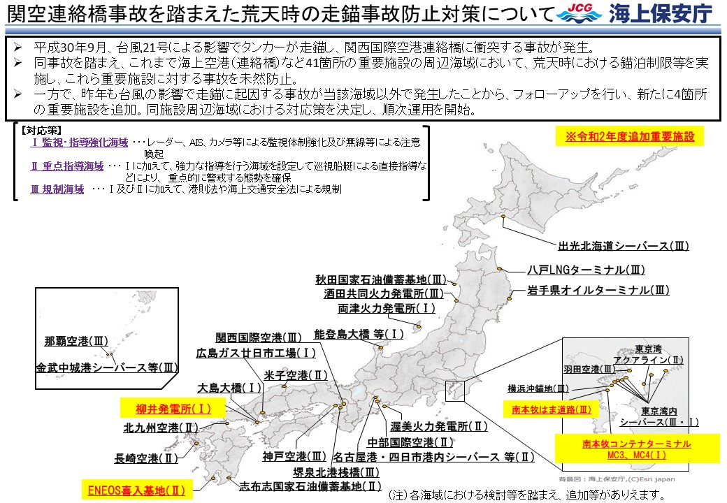 走錨事故防止対策等|海上保安庁