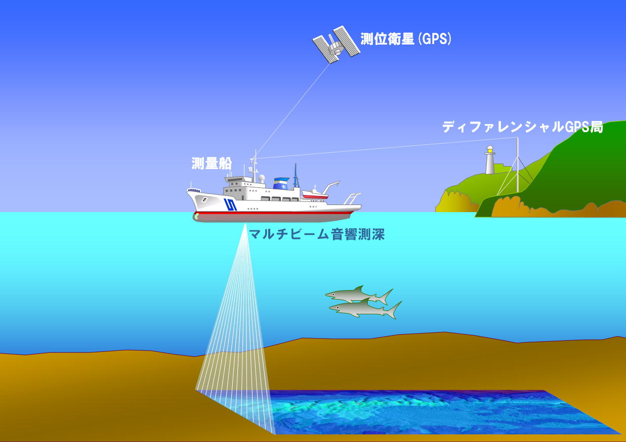 精密海底地形の調査